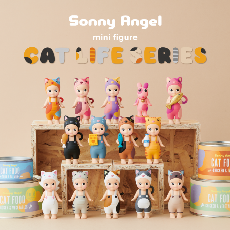 Sonny Angel Cat Life Series Blind Box Figure Toys Set Mini-Action Figures Blind Box