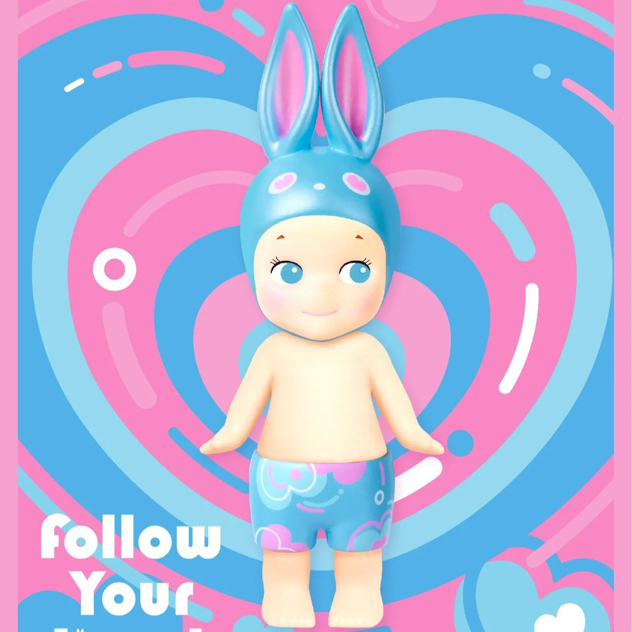 Sonny Angel Limited Edition mini figure "Follow Your Heart" Blue and Yellow set