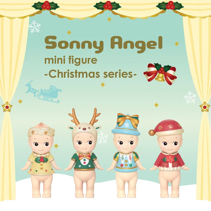 Sonny Angel 2018 Christmas Blind Box action finger Elk Bell Birthday Model Gift
