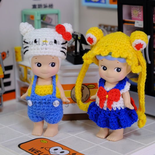 Sonny Angel hand-knitted clothes cute angel sweater creative doll clothes