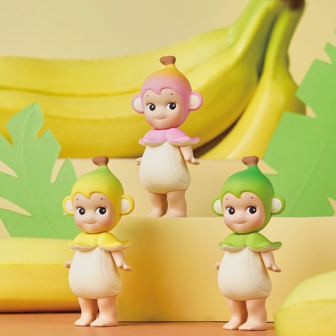 Sonny Angel Banana Monkey Series Blind Box Cute Figures Original Genuine toy