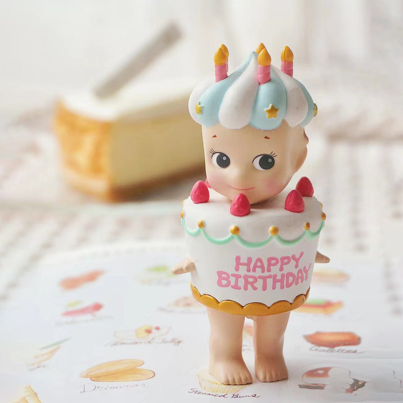 Sonny Angel birthday gift cake series healing angel blind box doll figurine ornament angel