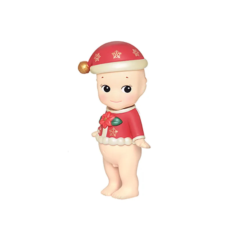 Sonny Angel 2018 Christmas Blind Box action finger Elk Bell Birthday Model Gift