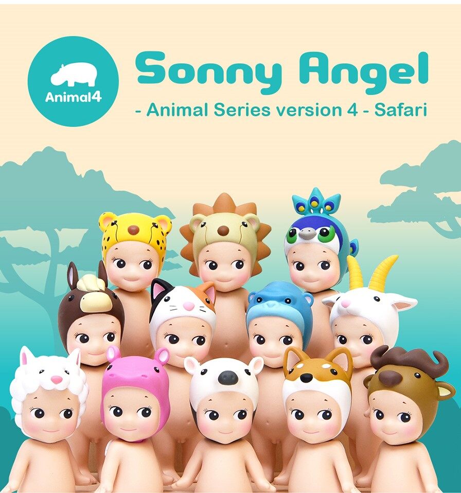 Sonny Angel Animal Series 4 Blind Box Toys for Boys Girls Action Figures Genuine toy